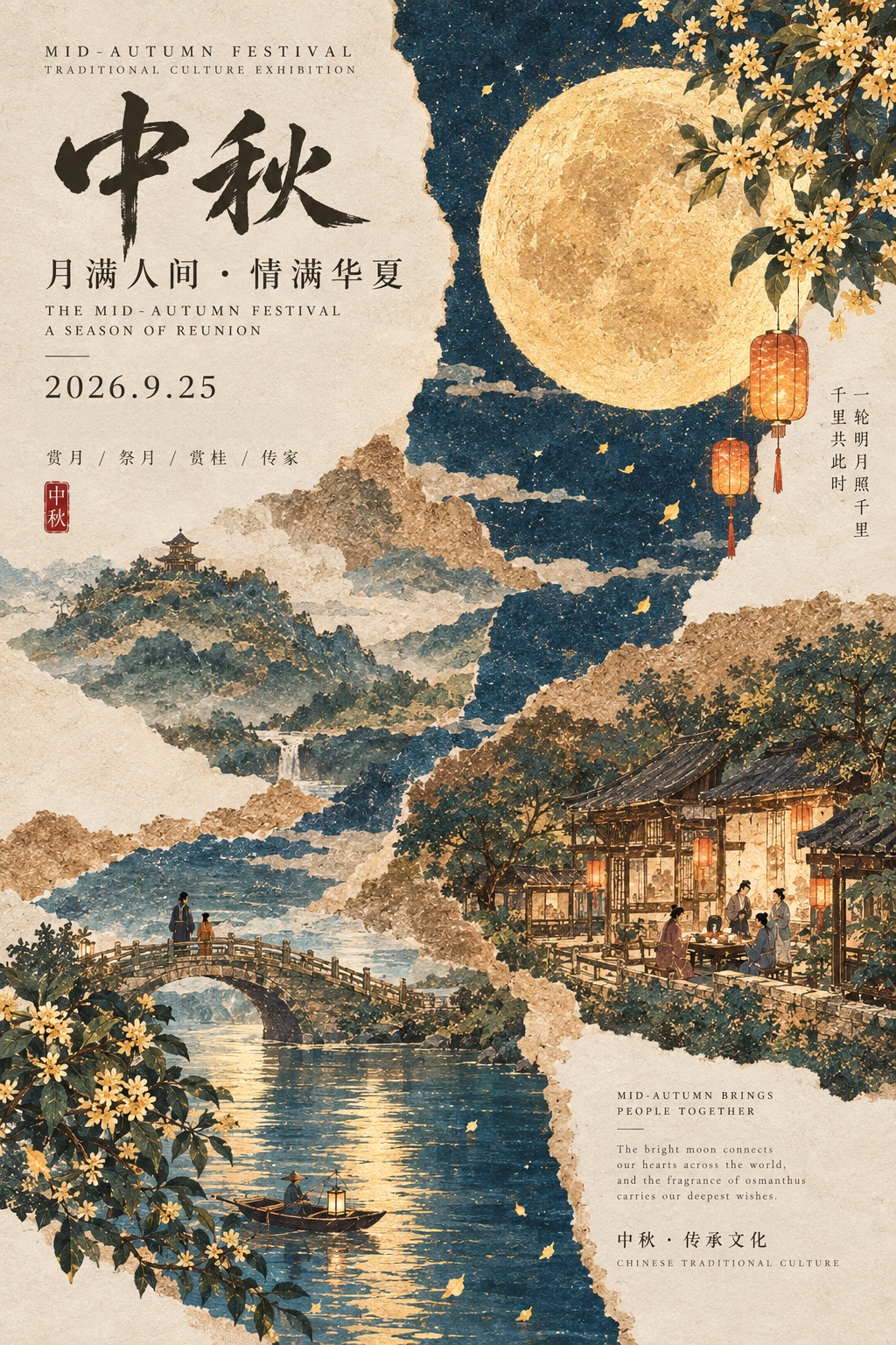 明るい月には国境がありません。私たちは再会の喜びを分かち合います。アデウォはあなたに中秋節が訪れることを祈っています。